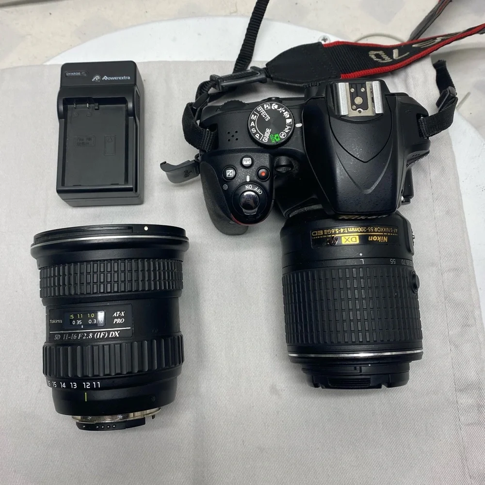 Nikon D D3300 24.2MP Digital SLR Camera - Black (Kit w/ 18-55mm & Tokina 11-16M)